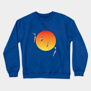 sunset swim Crewneck Sweatshirt